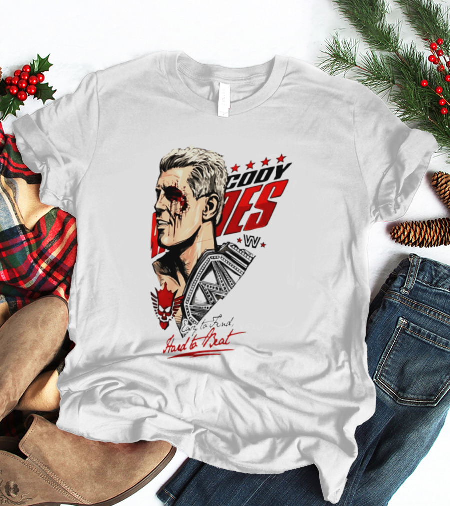 Cody Rhodes WWE Easy To Find Hard To Beat T-Shirt