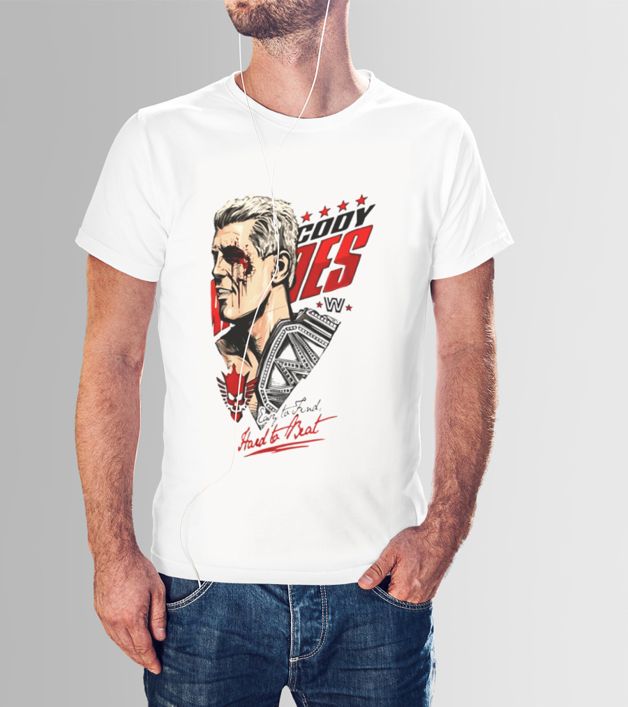 Cody Rhodes WWE Easy To Find Hard To Beat T-Shirt