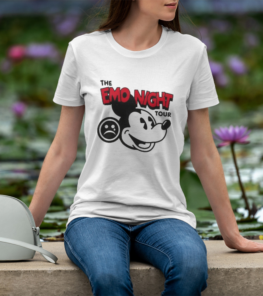 The Emo Night Tour Mouse Sad Face T-Shirt