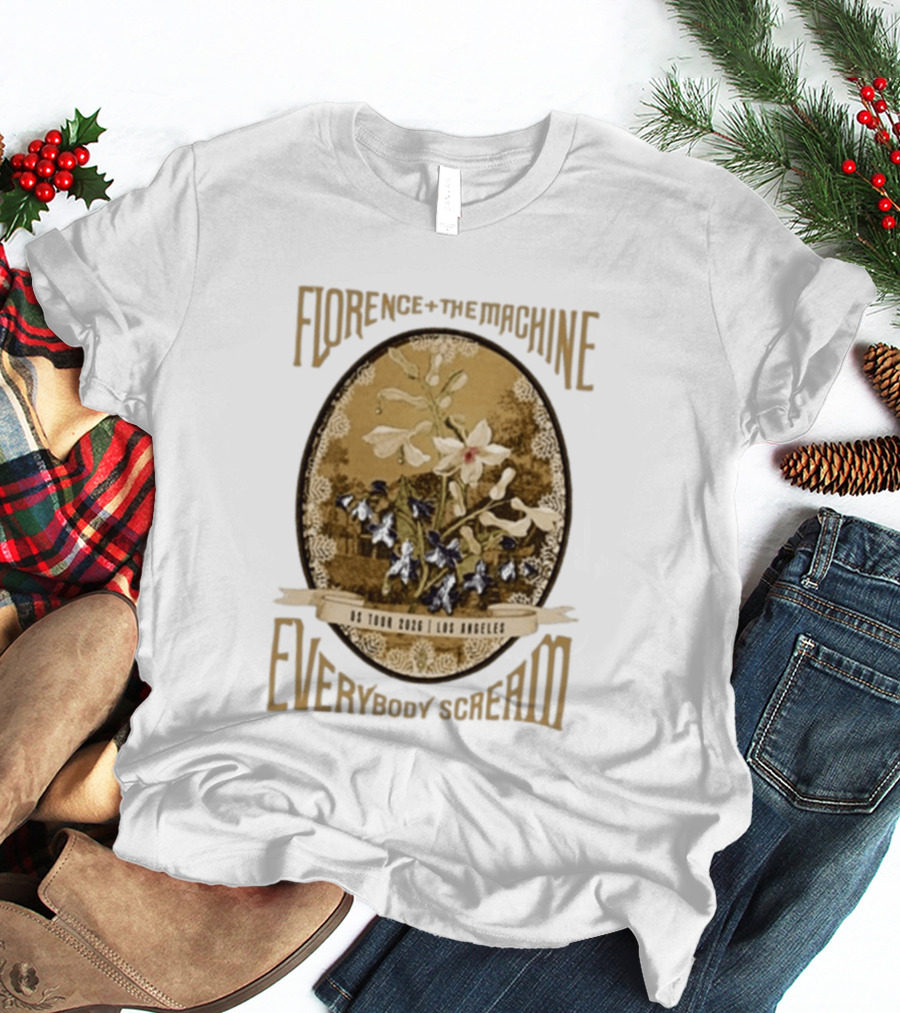 Florence + The Machine Everybody Scream US Tour 2026 Los Angeles T-Shirt