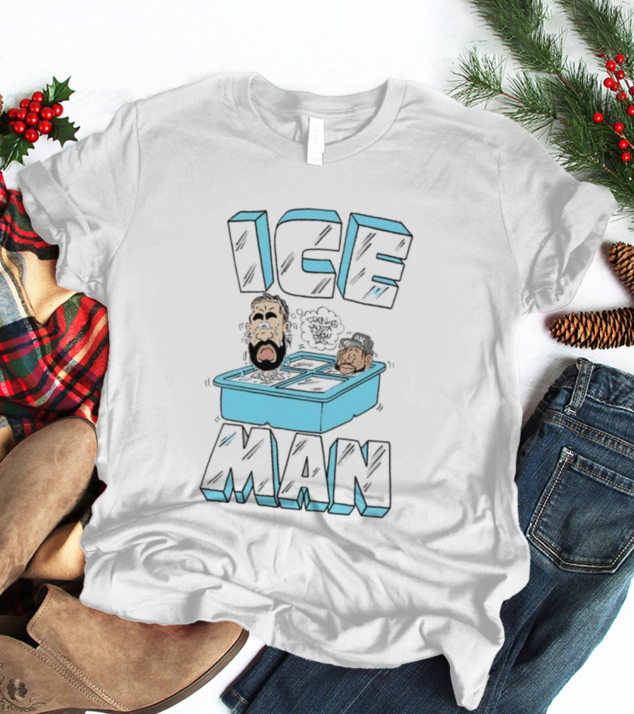 Freakorico Ice Man Cartoon Characters In Ice Cube Tray T-Shirt