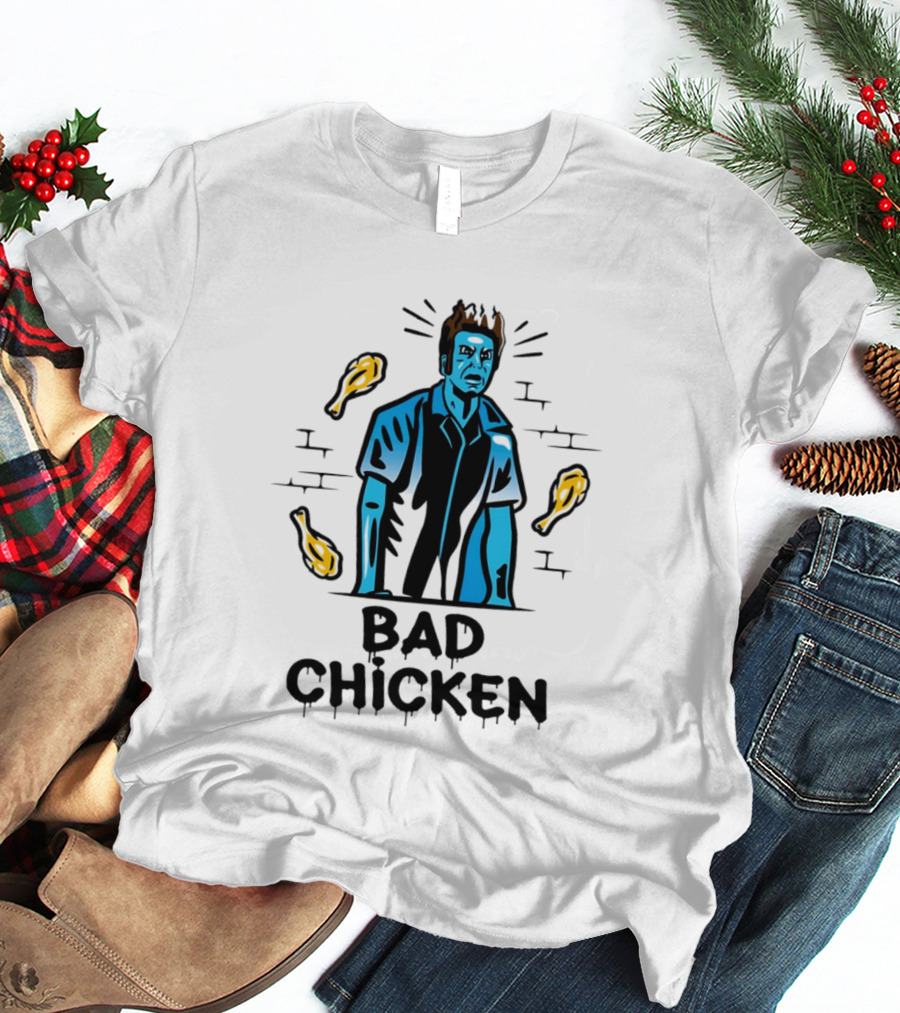 Kramer Bad Chicken Fried Ice Cream Character Bucket T-Shirt