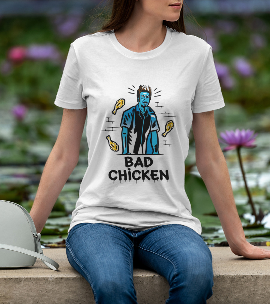 Kramer Bad Chicken Fried Ice Cream Character Bucket T-Shirt