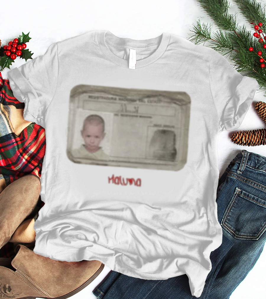 Maluma I.D. Card Rectangular Image Childhood Picture T-Shirt