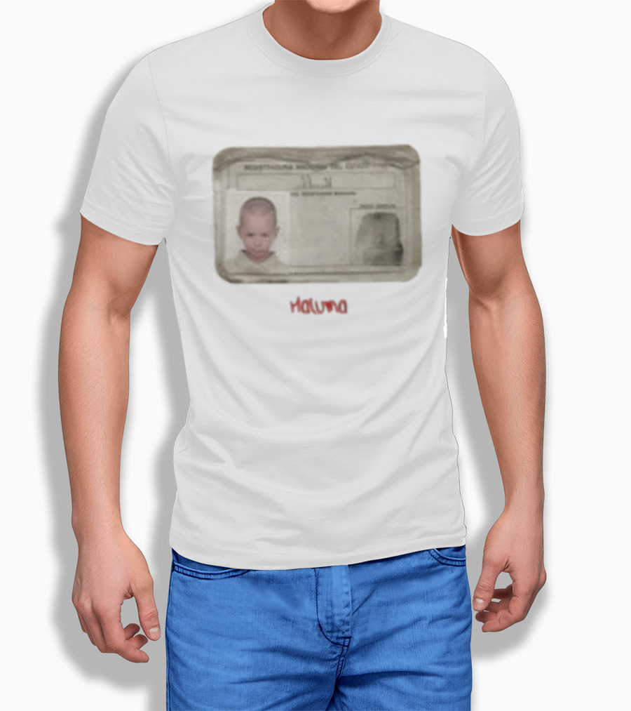 Maluma I.D. Card Rectangular Image Childhood Picture T-Shirt