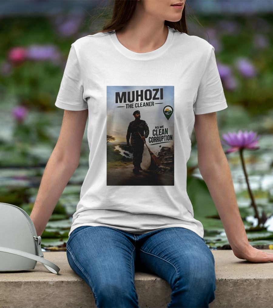 Muhozi The Cleaner As We Clean Corruption Theft Nepotism Unemployment Misuse Of Office T-Shirt