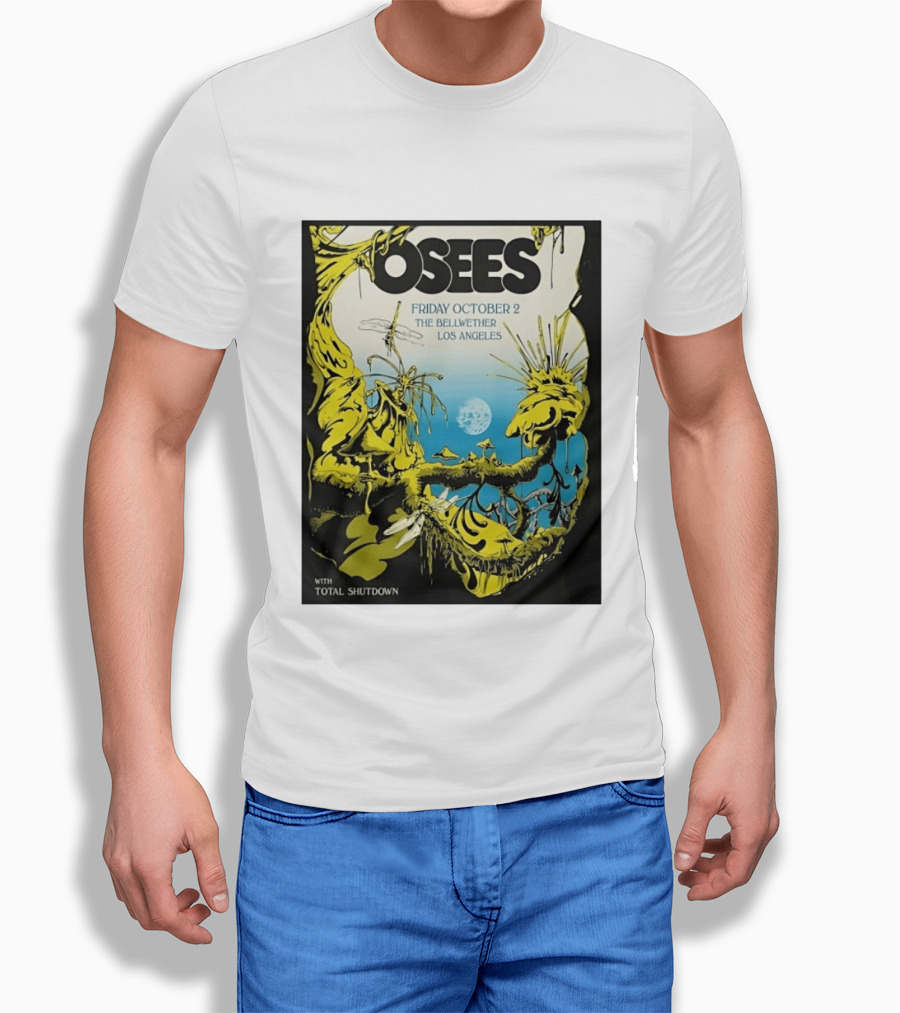 Osees Friday October 2 The Bellwether Los Angeles With Total Shutdown T-Shirt