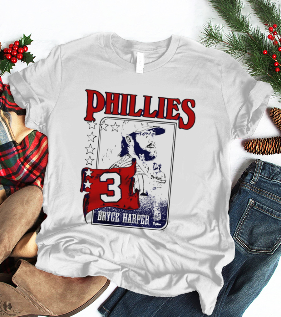 Phillies Bryce Harper 3 Star Player Philadelphia T-Shirt