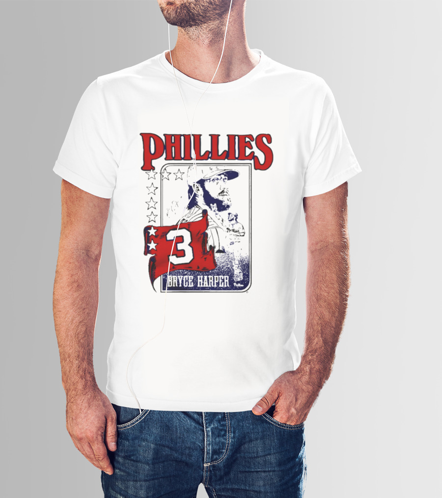 Phillies Bryce Harper 3 Star Player Philadelphia T-Shirt