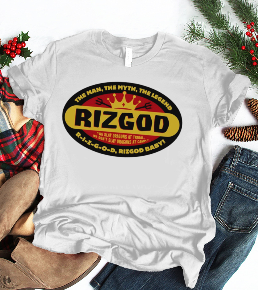 The Man The Myth The Legend Rizgod We Slay Dragons At Tribal T-Shirt