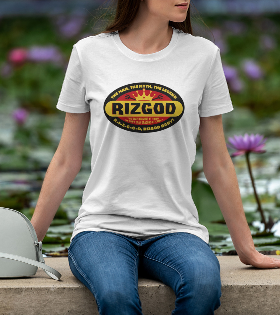 The Man The Myth The Legend Rizgod We Slay Dragons At Tribal T-Shirt