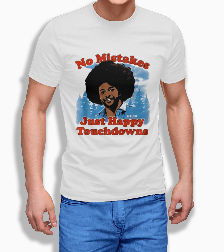 Rome Odunze No Mistakes Just Happy Little Touchdowns NFLPA T-Shirt
