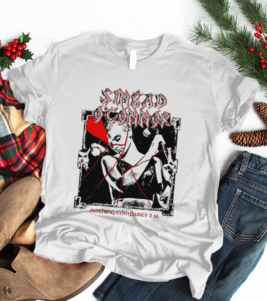Sinead O'Connor Nothing Compares 2 U Abstract Red Grunge Aesthetic T-Shirt