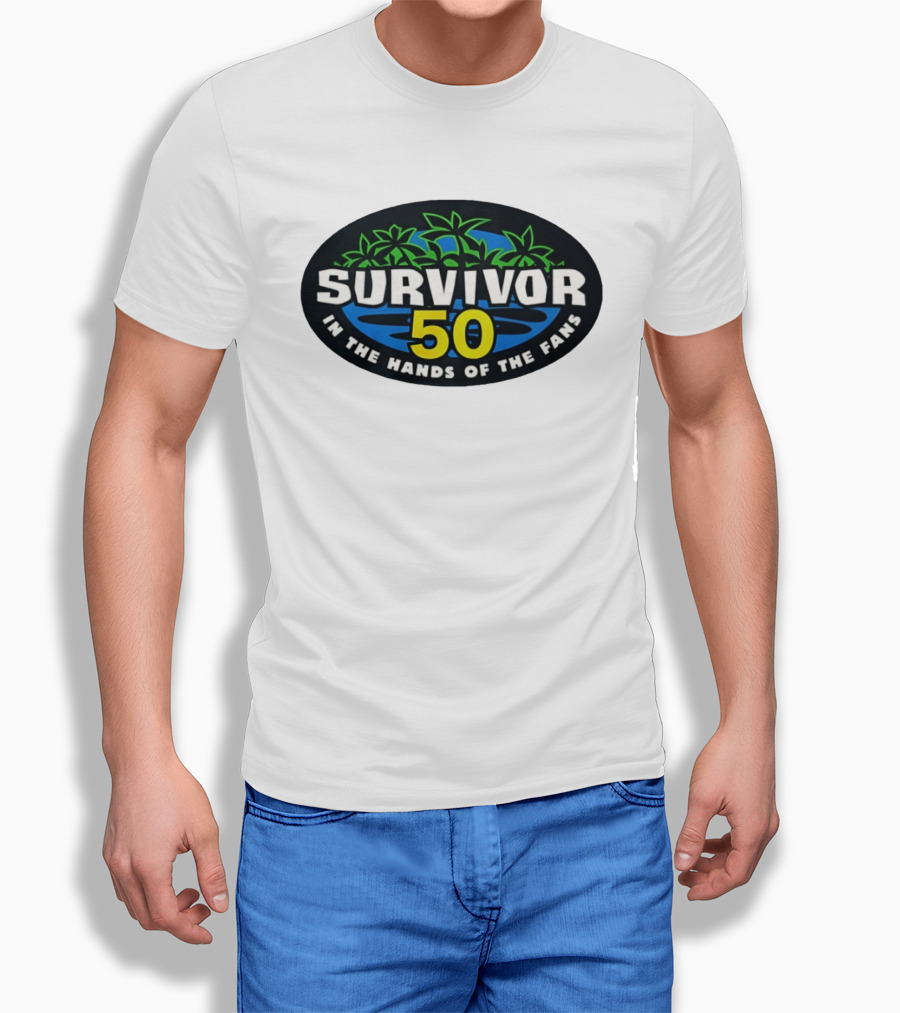 Survivor 50 In The Hands Of The Fans Island Palms Oval T-Shirt