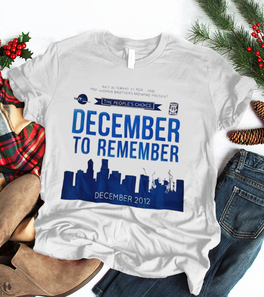 9.43 Alternative Portland Widmer Brothers Brewing December To Remember 2012 T-Shirt