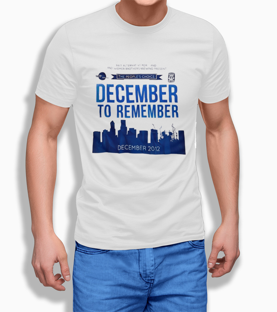 9.43 Alternative Portland Widmer Brothers Brewing December To Remember 2012 T-Shirt