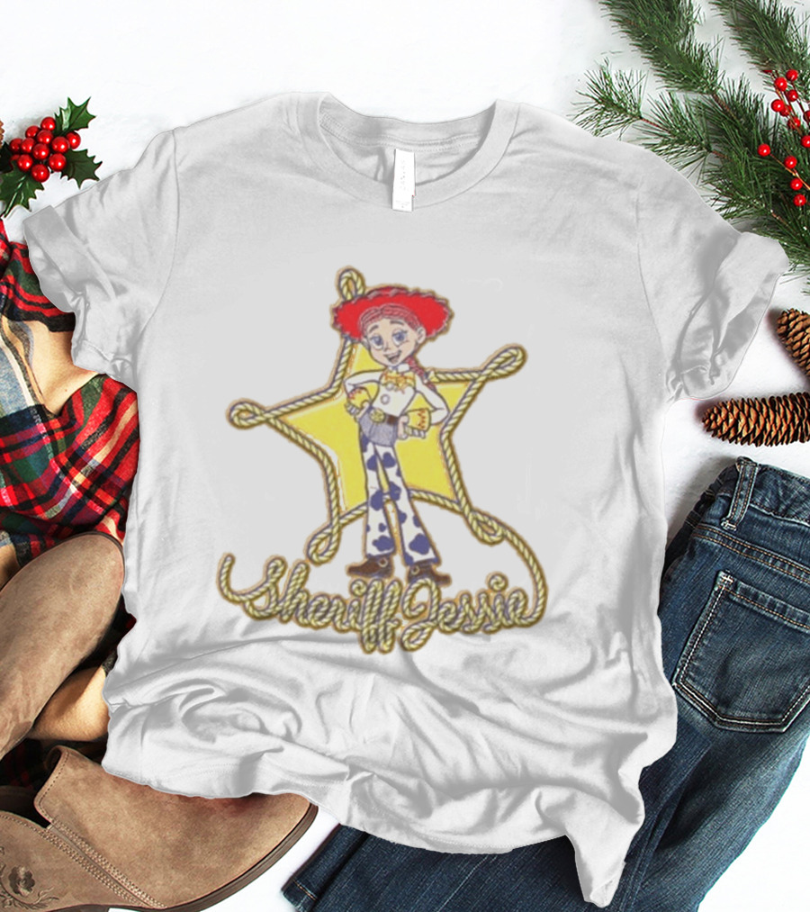 Sheriff Jessie Toy Story 5 Star Badge Rope Cowgirl T-Shirt