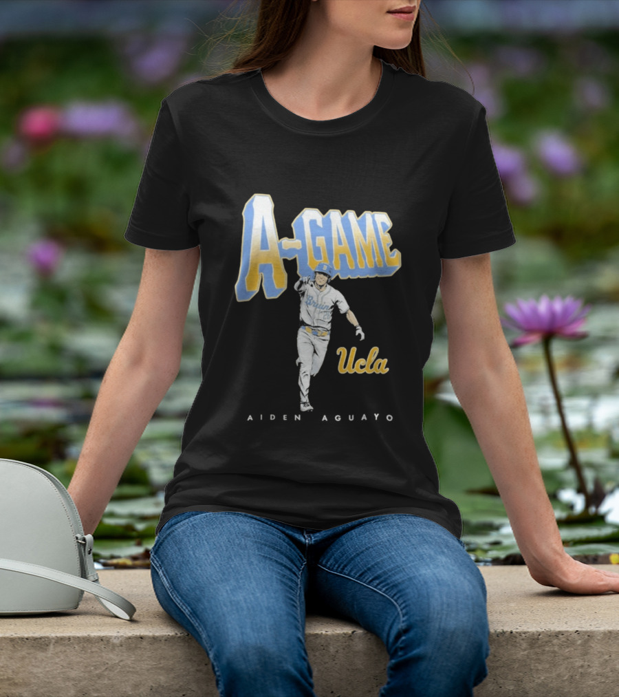 UCLA Bruins Baseball A Game Aiden Aguayo 2026 T-Shirt