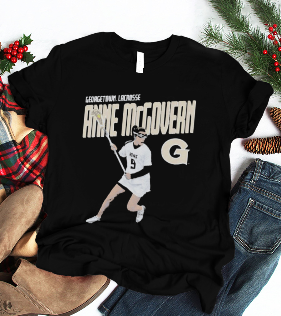 Anne McGovern Georgetown Lacrosse Player Number 9 T-Shirt