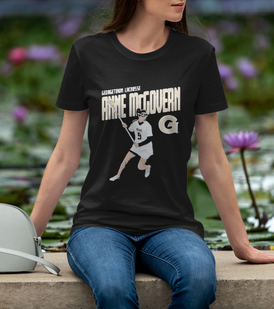 Anne McGovern Georgetown Lacrosse Player Number 9 T-Shirt