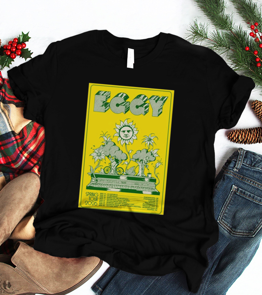 Eggy Spring Tour 2026 Concert With Sunflower And Piano T-Shirt