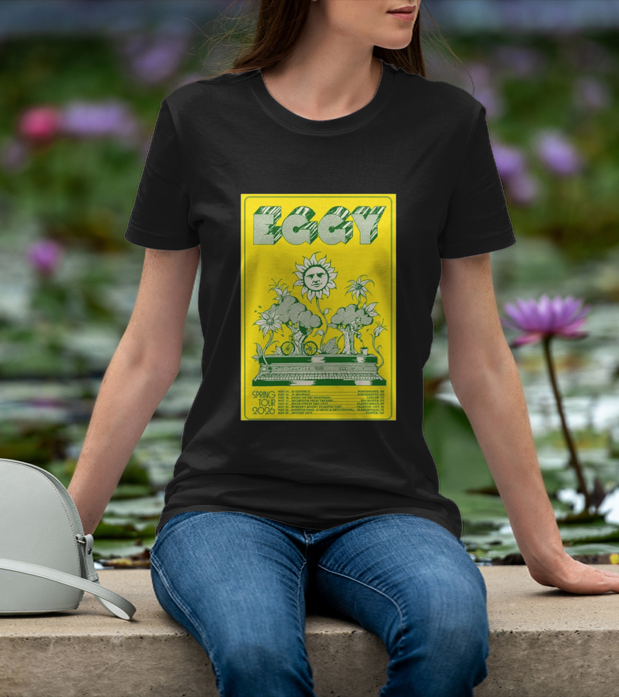 Eggy Spring Tour 2026 Concert With Sunflower And Piano T-Shirt