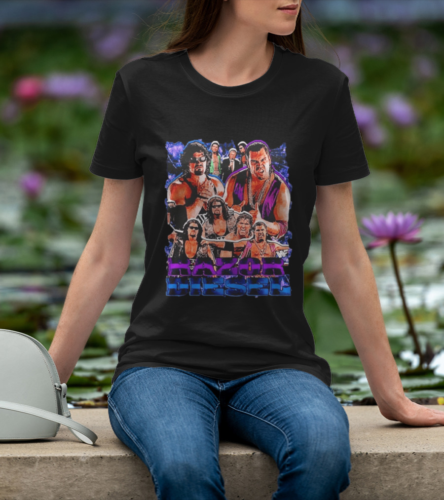 WWF Razor Ramon Diesel Kevin Nash Wrestling Legends History T-Shirt