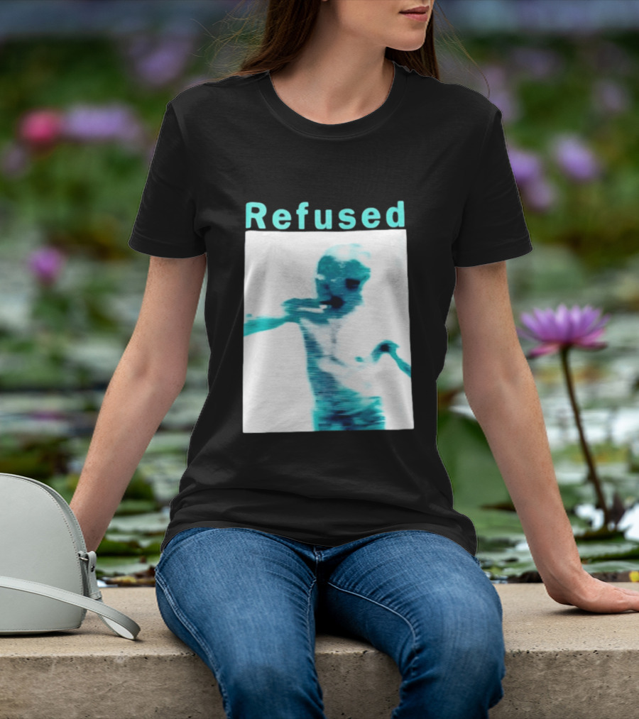 Refused Songs To The Flames Of Discontent Distorted Blue Figure T-Shirt