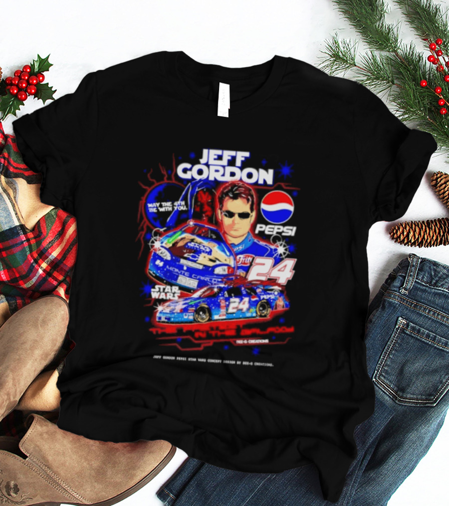 Jeff Gordon Pepsi Star Wars Monte Carlo 24 NASCAR Racing T-Shirt