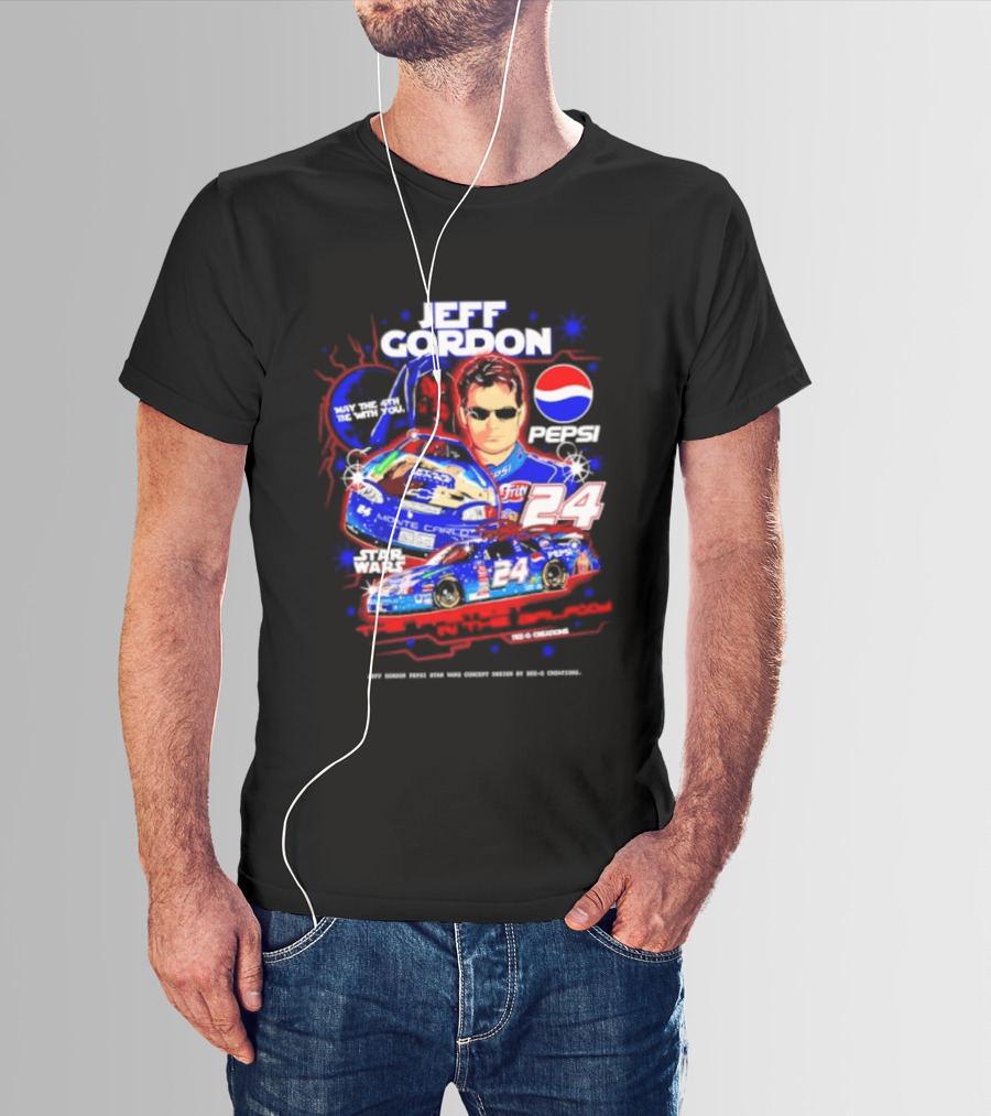 Jeff Gordon Pepsi Star Wars Monte Carlo 24 NASCAR Racing T-Shirt