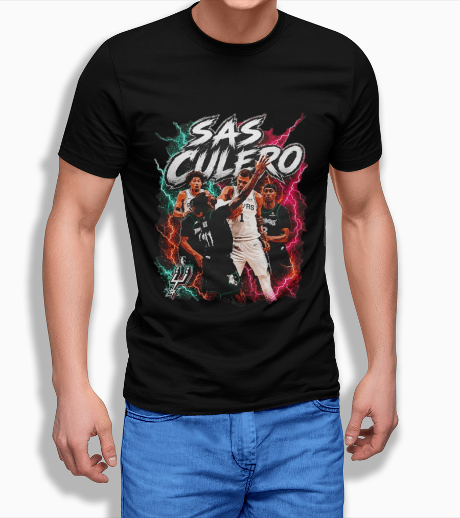Sas Culero San Antonio Spurs Vs Minnesota Timberwolves Basketball Players T-Shirt