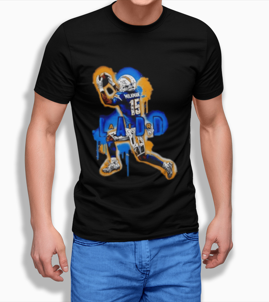 Milkman Keenan Allen 15 Ladd Air LA Los Angeles Chargers T-Shirt