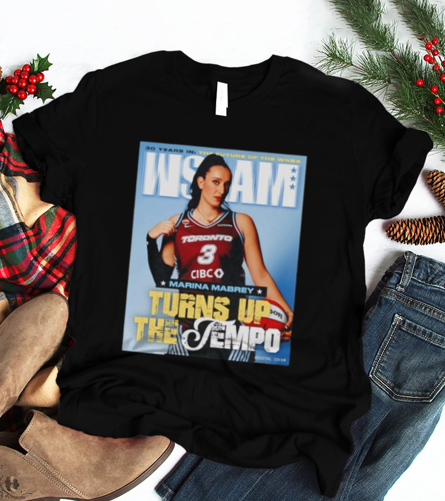Marina Mabrey Turns Up The Tempo Toronto Basketball Slam Cover T-Shirt