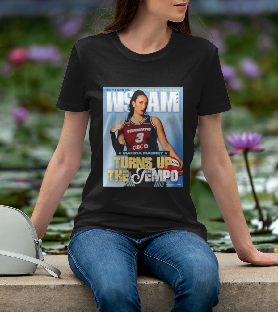 Marina Mabrey Turns Up The Tempo Toronto Basketball Slam Cover T-Shirt