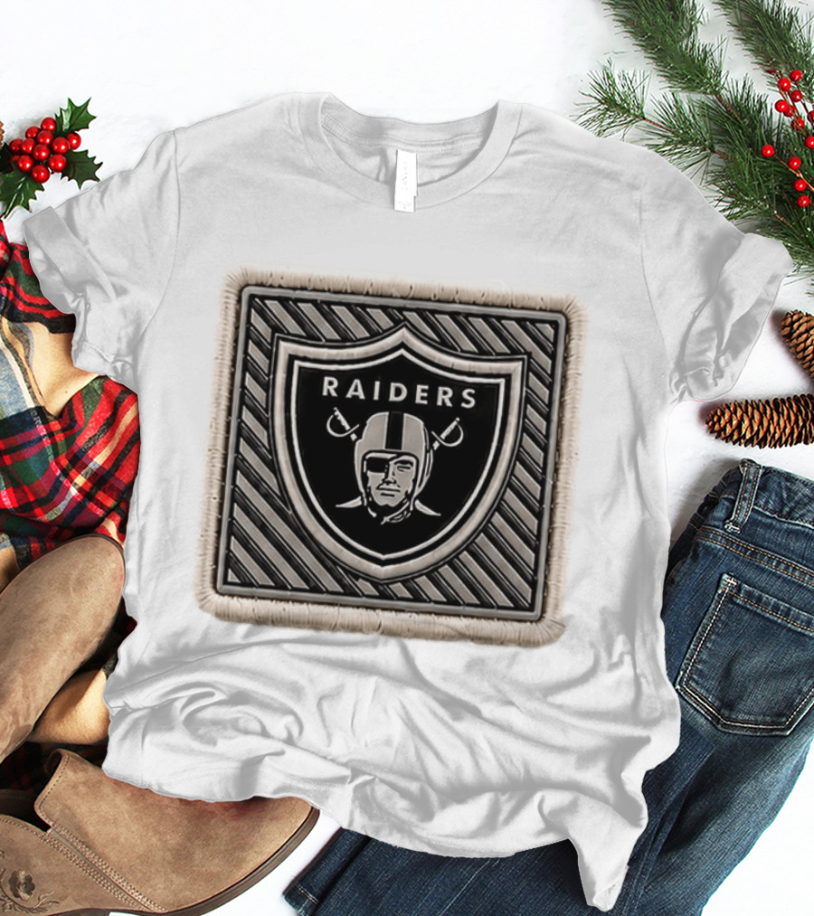 Raiders 2026 Training Camp Hat Embroidered Patch Shield T-Shirt