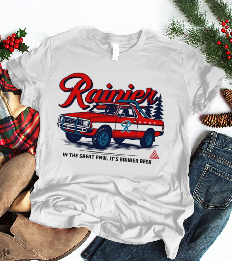 Rainier Beer Subaru Brat In The Great PNW T-Shirt