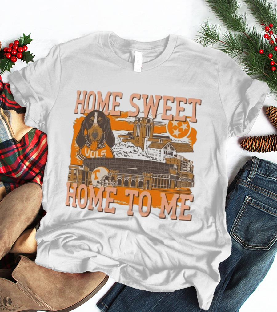 Tennessee Volunteers Home Sweet Home To Me Vols Dog Stadium Football T-Shirt