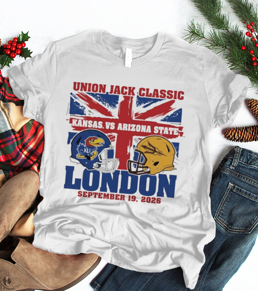 Union Jack Classic Kansas Vs Arizona State London September 19 2026 T-Shirt