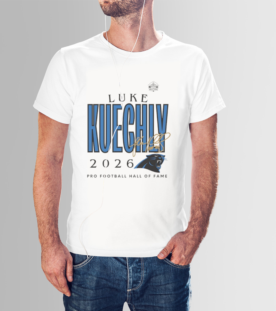 Luke Kuechly Carolina Panthers 2026 Pro Football Hall Of Fame Inductee T-Shirt