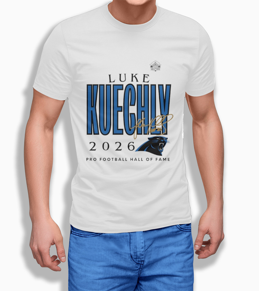 Luke Kuechly Carolina Panthers 2026 Pro Football Hall Of Fame Inductee T-Shirt