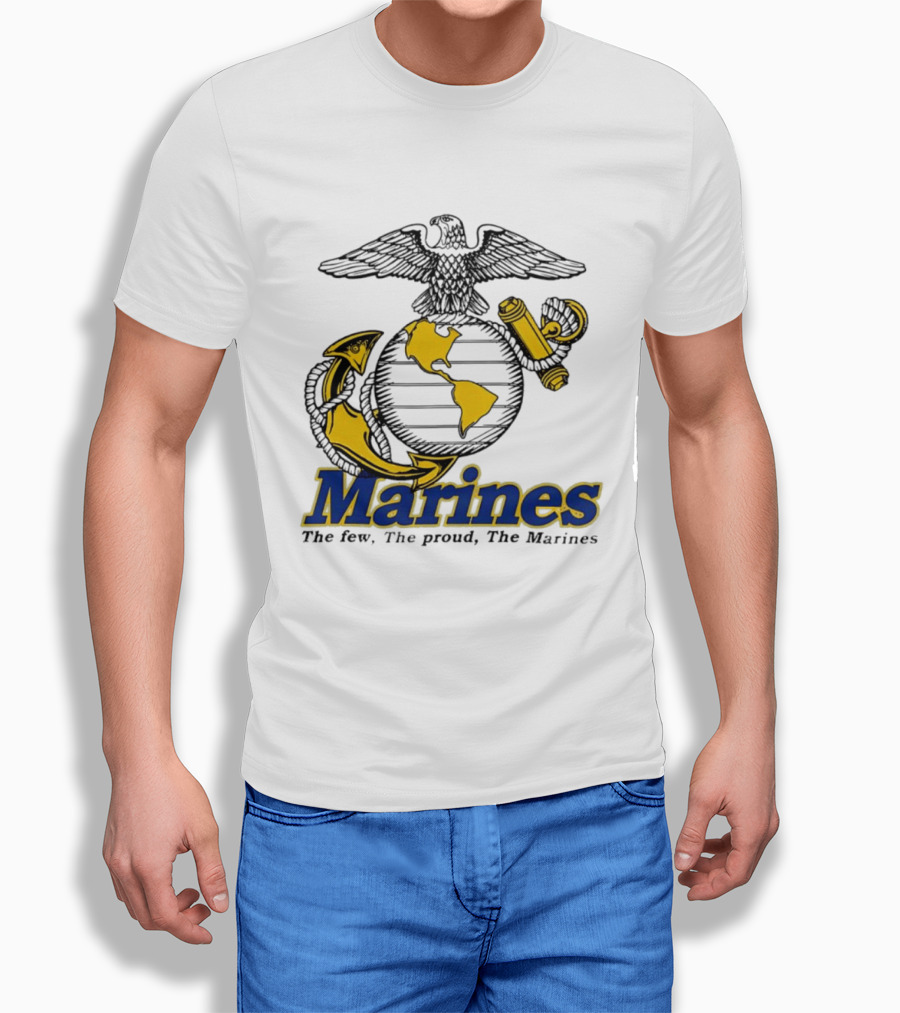 Marines The Few The Proud Eagle Globe Anchor T-Shirt