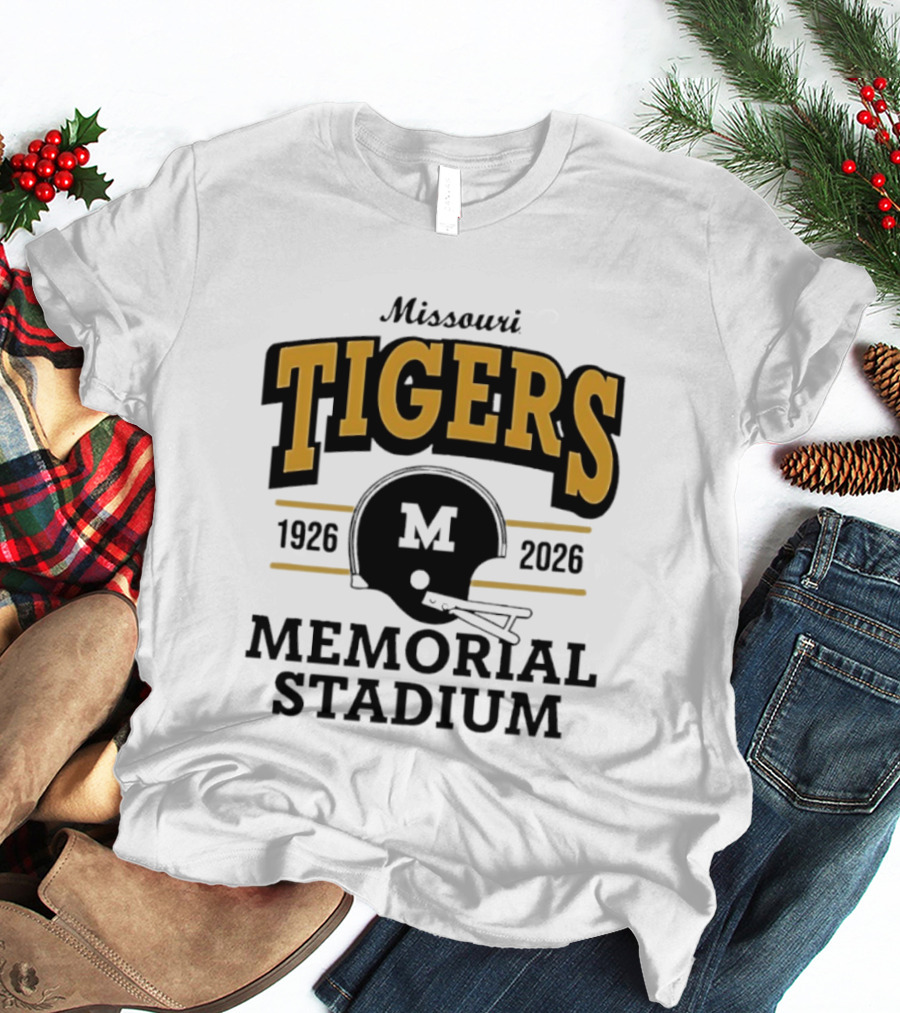 Missouri Tigers 1926 2026 Memorial Stadium Helmet T-Shirt