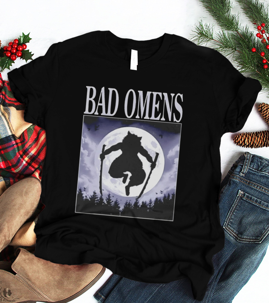 Bad Omens Demon Slayer Moonlit Warrior Scene T-Shirt
