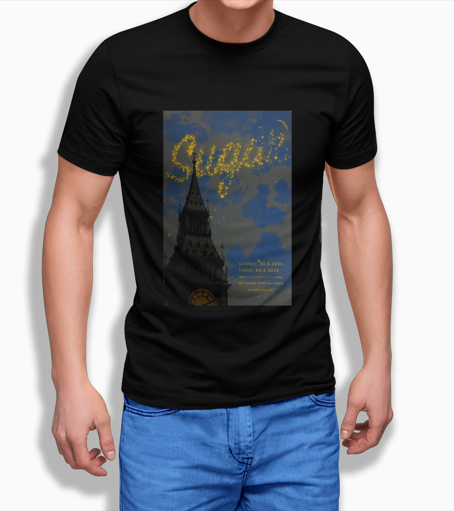 SUGAR Love You Even Still Tour 2026 Bob Mould London O2 Forum Kentish Town T-Shirt