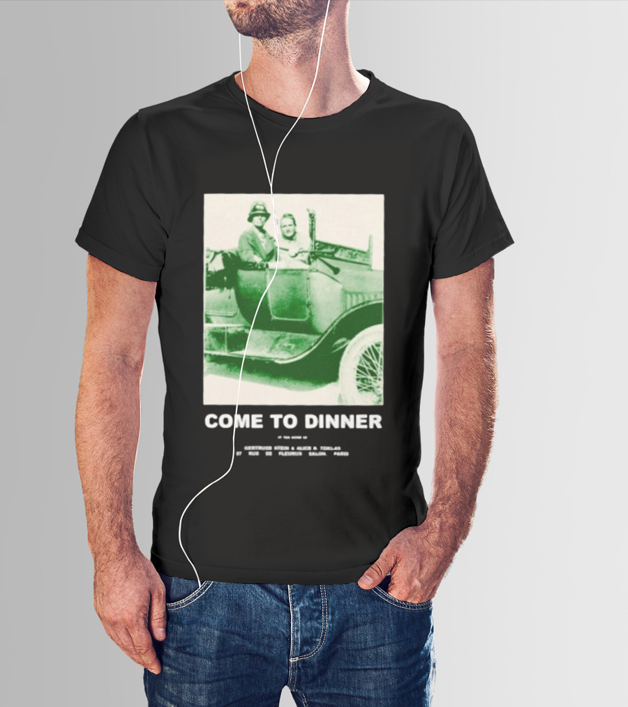 Come To Dinner Vintage Car Scene 1920s Nostalgia T-Shirt