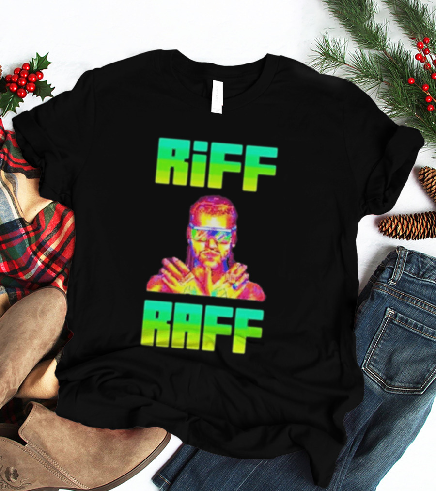 Riff Raff Neon 8 Bit Style Dale Dan Tony T-Shirt