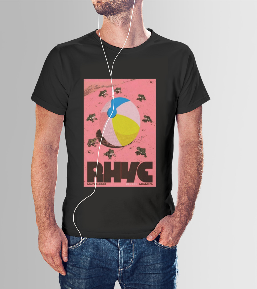 Rhye May 25 2026 ZeyZey Miami FL Tour Beach Ball Frogs T-Shirt