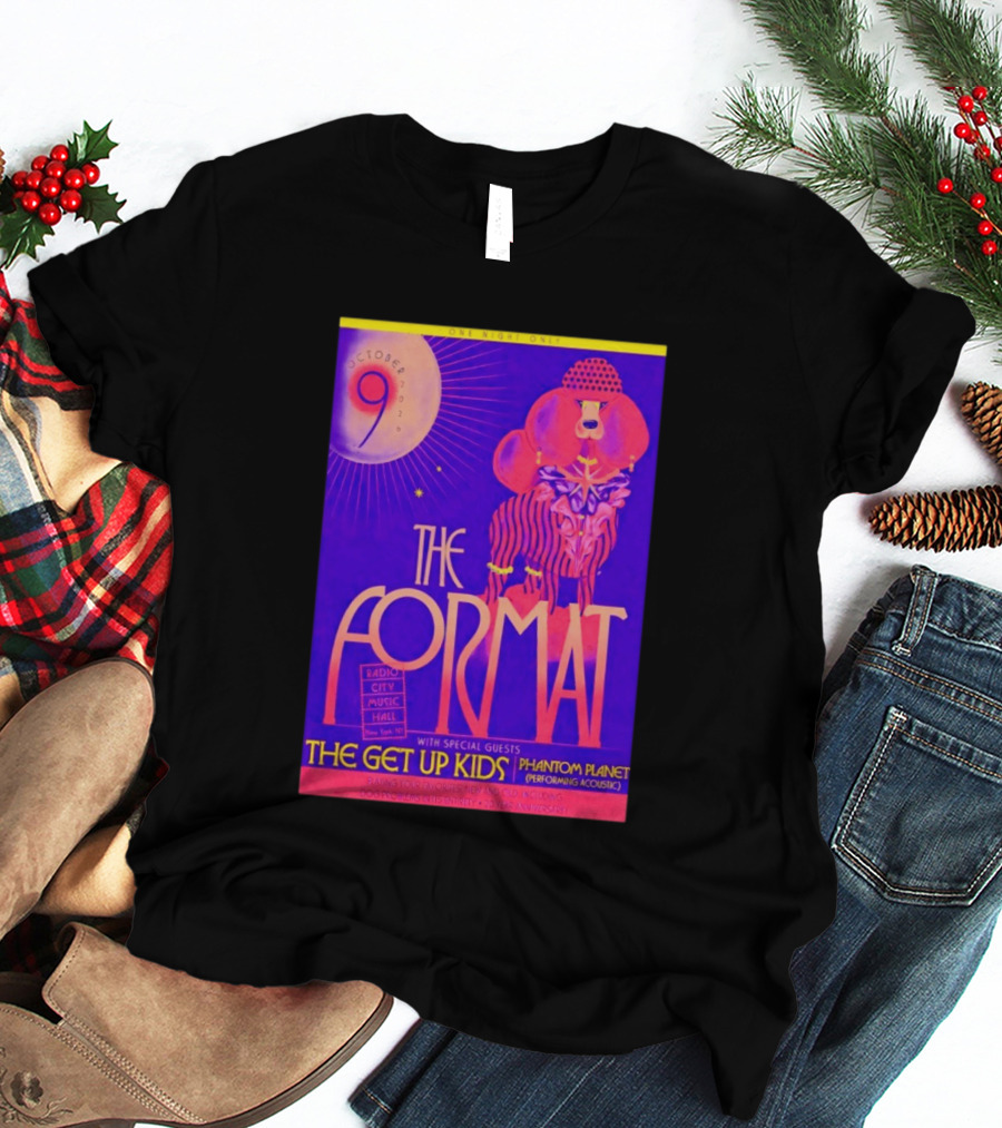 The Format October 9 2026 Radio City Music Hall The Get Up Kids Phantom Planet T-Shirt