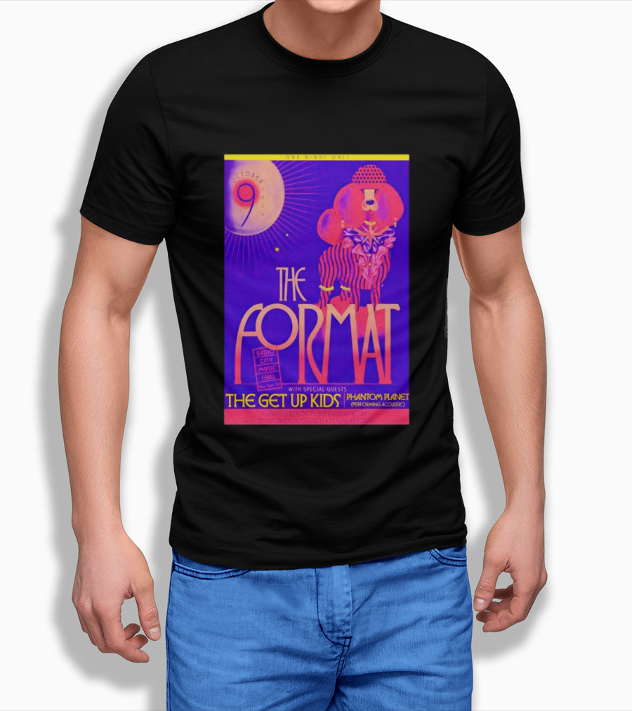 The Format October 9 2026 Radio City Music Hall The Get Up Kids Phantom Planet T-Shirt