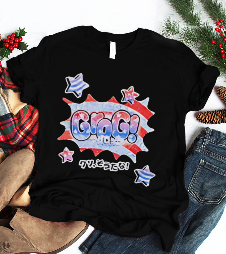 Live Free Grog Hard Grog 2026 Grog Tour Stars And Stripes Comic Burst T-Shirt